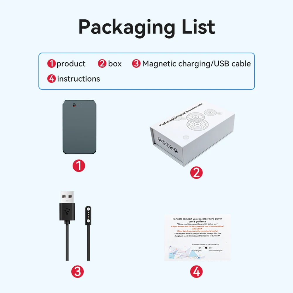 AI Voice Recorder with APP Note Voice Recorder Voice To Text Conversion Device for Lectures Phone Calls Meetings Interviews Etc